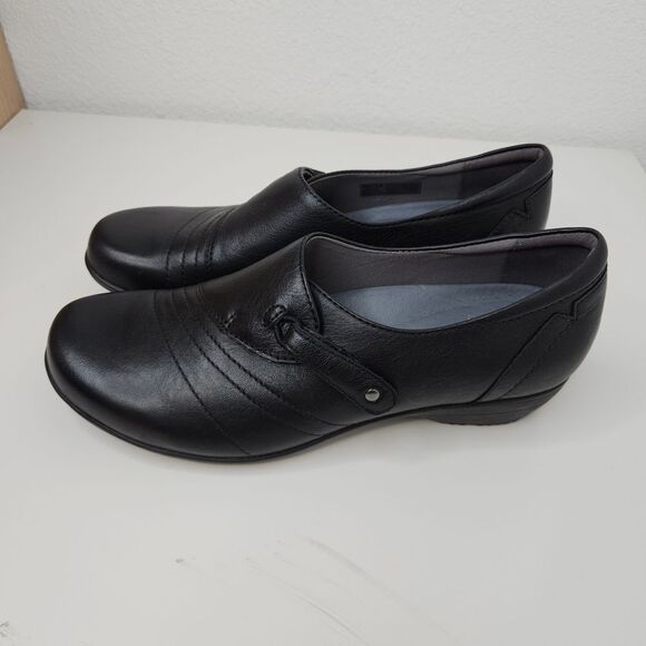 Dansko Franny Slip On Leather Loafer, Women\'s Size 38, Black main image 4
